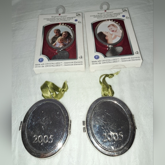 4 silver plated picture frame ornaments - Picture 1 of 7